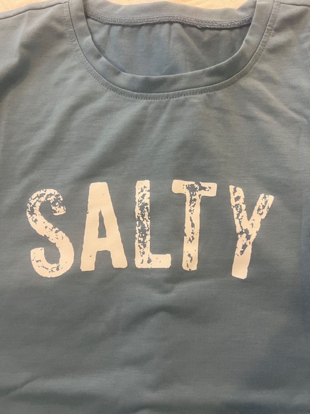 SALTY Graphic Tee - Blue NWOT - Picture 3 of 6
